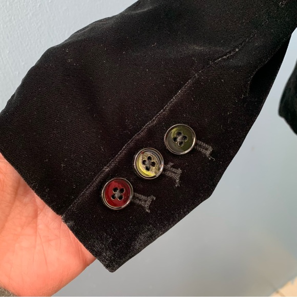 GAP Black Velvet Single Button Blazer - Picture 8 of 8